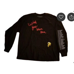 Travis Scott Astroworld Whish You Where Here logo Tour 2018 Size S Tee